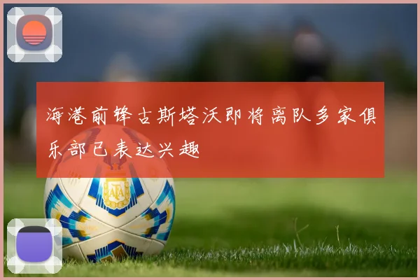 海港前锋古斯塔沃即将离队多家俱乐部已表达兴趣